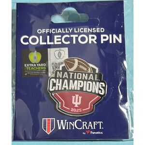 2025 Indiana Football NCAA National Champs Pin - Indiana Hoosiers ,Wincraft